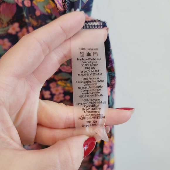 💕 LuLaRoe Colorful Floral Print Joy Vest Women's Size Small - Picture 5 of 13